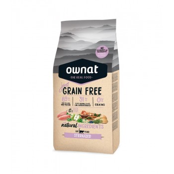 Ownat Just Gato Adult Sterilised Chicken Grain Free 8Kg